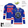 Onegam Custom Ice & Field Hockey Jersey for Men Women Youth, Personalized Practice Training Team Uniform Sports Outfit Blue Red view 3