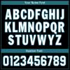 Onegam Custom Ice Hockey Jersey for Men Women Youth, Personalized Team Name Number Logo Practice Training Team Uniform Black Cyan view 4
