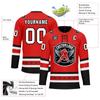 Onegam Custom Ice & Field Hockey Jersey for Men Women Youth, Personalized Practice Training Team Uniform Sports Outfit Red Black view 3