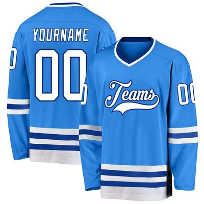 Personalized Hockey Jersey, Hockey Jersey, Custom Hockey Jersey, Hockey Jersey Youth, Hockey Jerseys for Men, Custom Powder Blue White-Royal Hockey Jersey, Green Hockey Jersey, Black Hockey Jersey