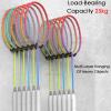 KIYILIHI Tennis Racket Storage Rack, Can Hold 6 Racket Wall-Mounted Badminton Racket Holder Bearing 25kg,for Tennis Rackets Badminton Rackets(No Badminton Racket Included)(Color 1) view 3