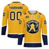 Onegam Custom Ice & Field Hockey Jersey for Men Women Youth, Personalized Practice Training Team Uniform Sports Outfit Yellow Navy view 1