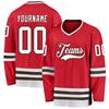 Personalized Hockey Jersey, Hockey Jersey, Hockey Jersey Youth, Custom Hockey Jersey, Hockey Jerseys for Men, Custom Red White-Brown Hockey Jersey, Green Hockey Jersey, Black Hockey Jersey view 1