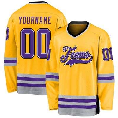 Personalized Hockey Jersey, Hockey Jersey, Hockey Jerseys for Men, Hockey Jersey Youth, Custom Hockey Jersey, Custom Gold Gray Hockey Jersey, Green Hockey Jersey, Black Hockey Jersey