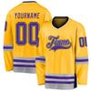 Personalized Hockey Jersey, Hockey Jersey, Hockey Jerseys for Men, Hockey Jersey Youth, Custom Hockey Jersey, Custom Gold Gray Hockey Jersey, Green Hockey Jersey, Black Hockey Jersey view 1