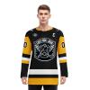 Onegam Custom Ice & Field Hockey Jersey for Men Women Youth, Personalized Practice Training Team Uniform Sports Outfit Black Yellow view 2