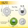 LalatiFy Custom Name Golf Ball Markers Magnetic with Hat Clip - Personalized Initial Monogram Golf Ball Markers Men Women Golfing Golfer Accessories Gift for Father Mother view 4
