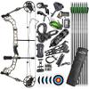ZSHJGJR Compound Bow Set, Draw Weight 35-70lbs Adjustable,Hunting&Targeting,Compound Bow and Arrow Set,Draw Length 16-30",up to IBO 320FPS,Package with Archery Hunting Accessories (Forest Camo) view 1