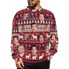 M YESCUSTOM Custom Mens Christmas Ugly Sweaters Personalized Face Sweater for Men Women Funny Knit Pullover Sweatshirt(S-5XL) view 1