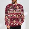 M YESCUSTOM Custom Mens Christmas Ugly Sweaters Personalized Face Sweater for Men Women Funny Knit Pullover Sweatshirt(S-5XL) view 2
