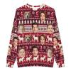 M YESCUSTOM Custom Mens Christmas Ugly Sweaters Personalized Face Sweater for Men Women Funny Knit Pullover Sweatshirt(S-5XL) view 3