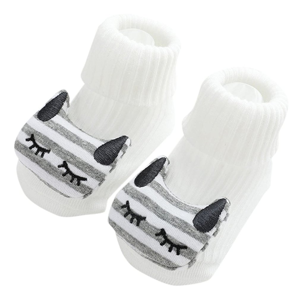 Baby Socks Shoes Non Slip Warm Christmas Socks Infant Boys Girls Thick Winter Socks New Year Floor Cozy Ankle Socks (B, S Infant)
