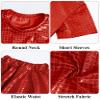 Happy Cherry Girls 2 Piece Skirt Set Girls Metallic Sparkly Shiny Pleated Skirt 2 Piece Crop Top + Mini Skirt Set Jazz Hip Hop Performance Dancewear Outfits view 4