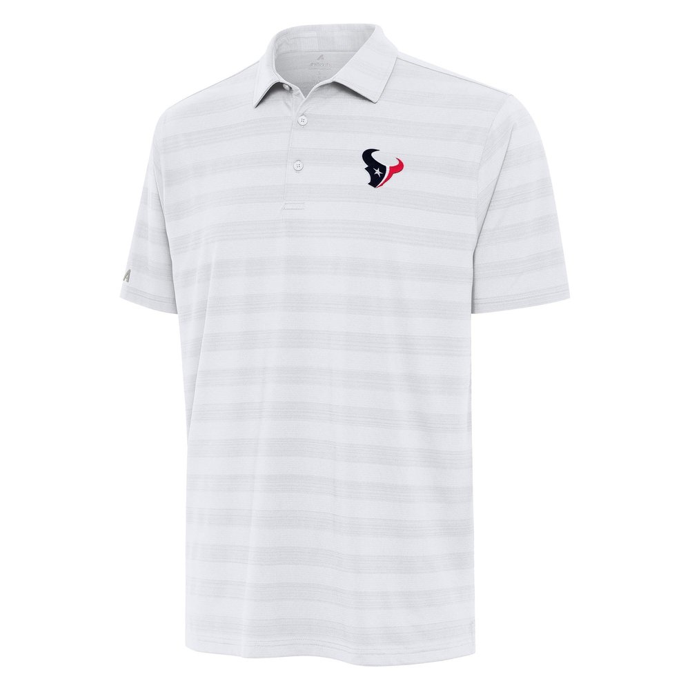 Antigua Men's White Houston Texans Tunnel Polo