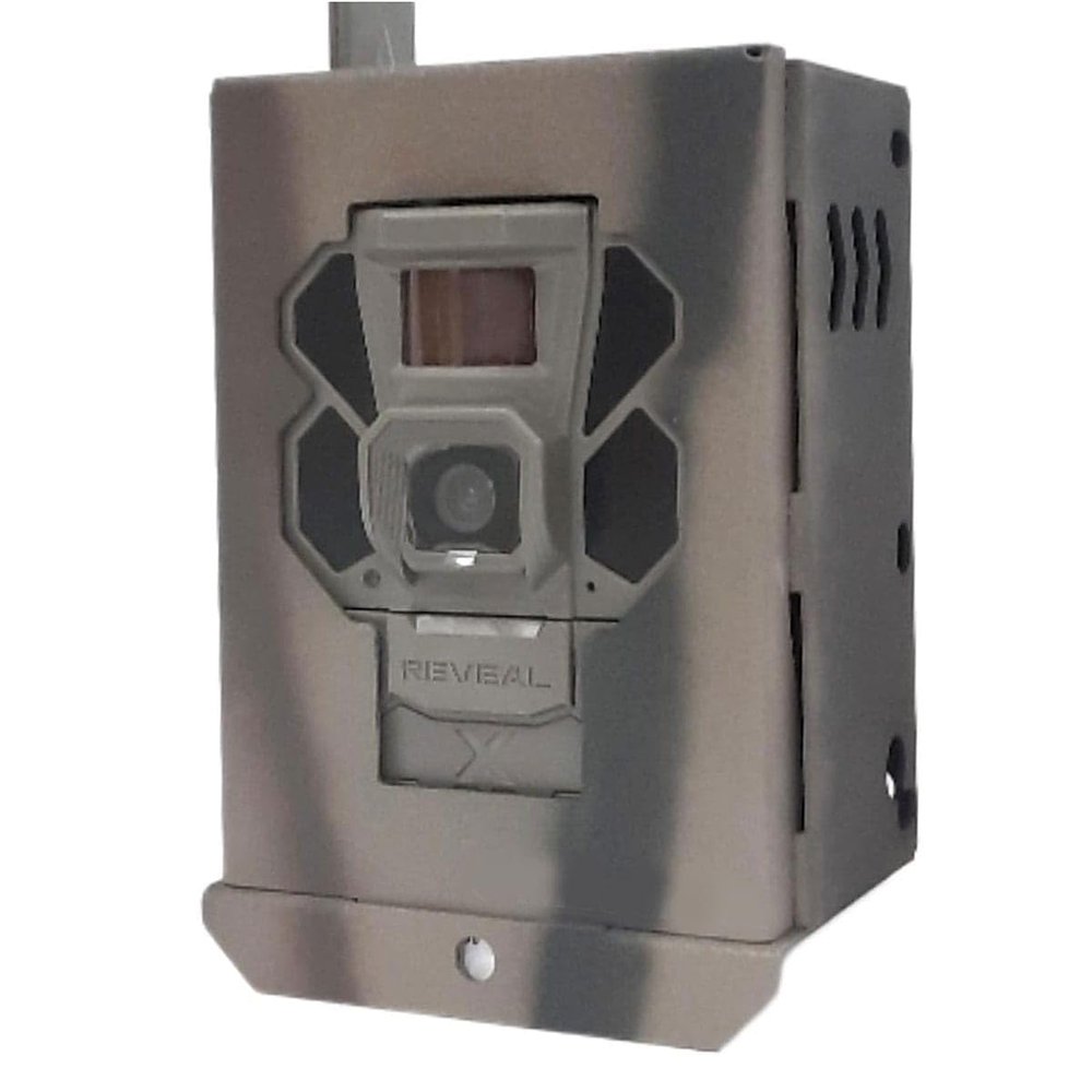 CAMLOCKbox Theft-Deterrent Powder-Coated Steel Security Box Compatible with Tactacam Reveal X 3.0, Reveal Pro 3.0 Trail Cameras, Set of 2