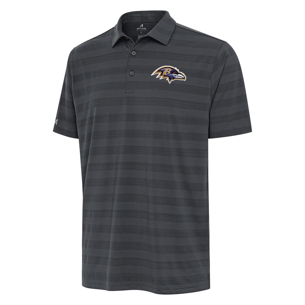 Antigua Men's Pewter Baltimore Ravens Tunnel Polo