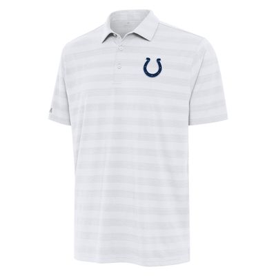 Antigua Men's White Indianapolis Colts Tunnel Polo