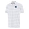 Antigua Men's White Indianapolis Colts Tunnel Polo view 1