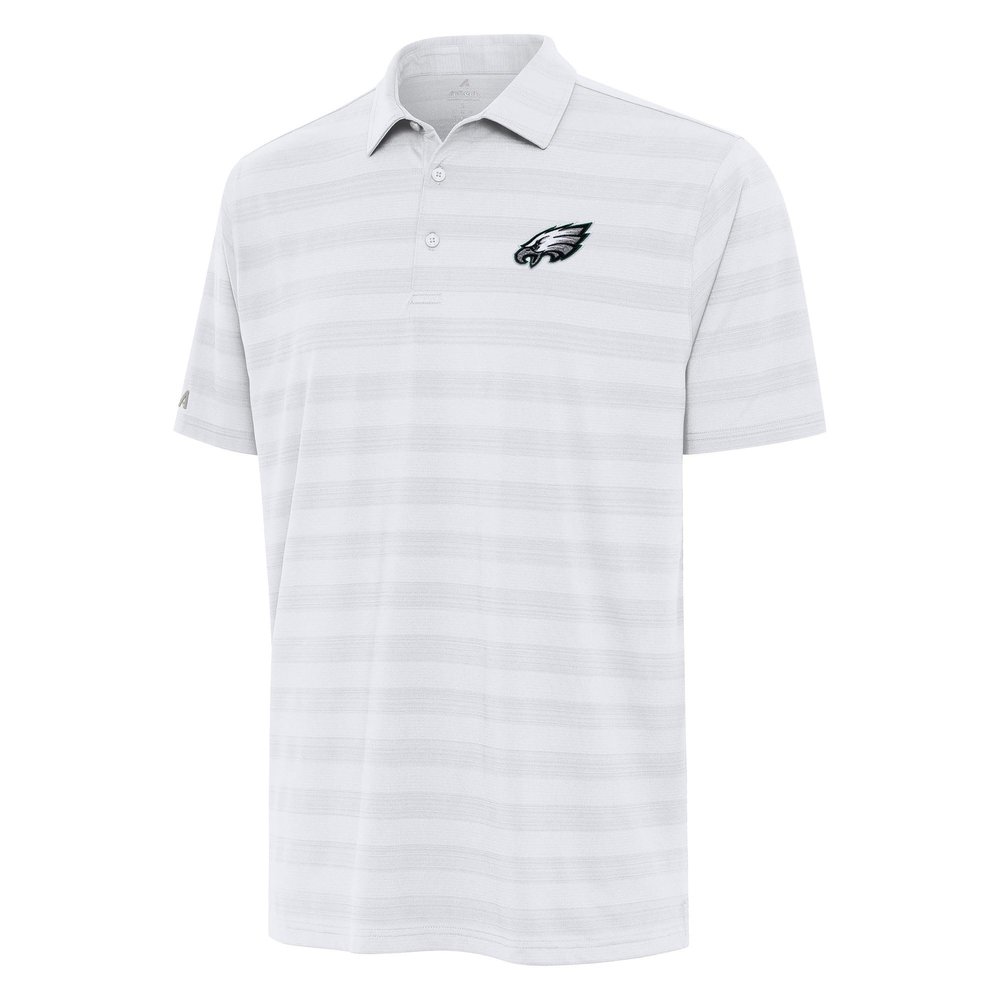 Antigua Men's White Philadelphia Eagles Tunnel Polo