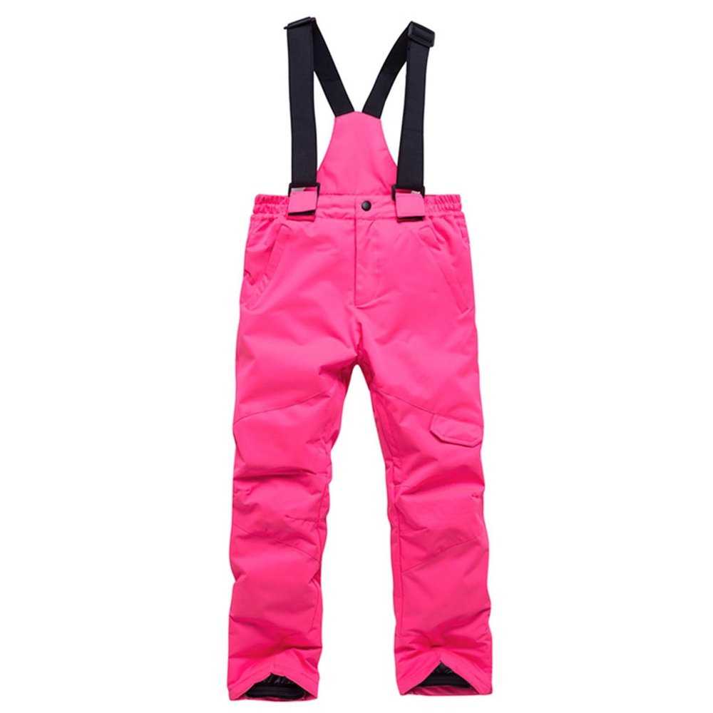 2T Snow Pants Toddler Snow Pants Baby Boy Girl Winter Clothes Down Puffer Coat Windproof Winter Snow Ski Bib Overalls Snowsuit (Pink, 4-5 Years)