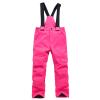 2T Snow Pants Toddler Snow Pants Baby Boy Girl Winter Clothes Down Puffer Coat Windproof Winter Snow Ski Bib Overalls Snowsuit (Pink, 4-5 Years) view 1