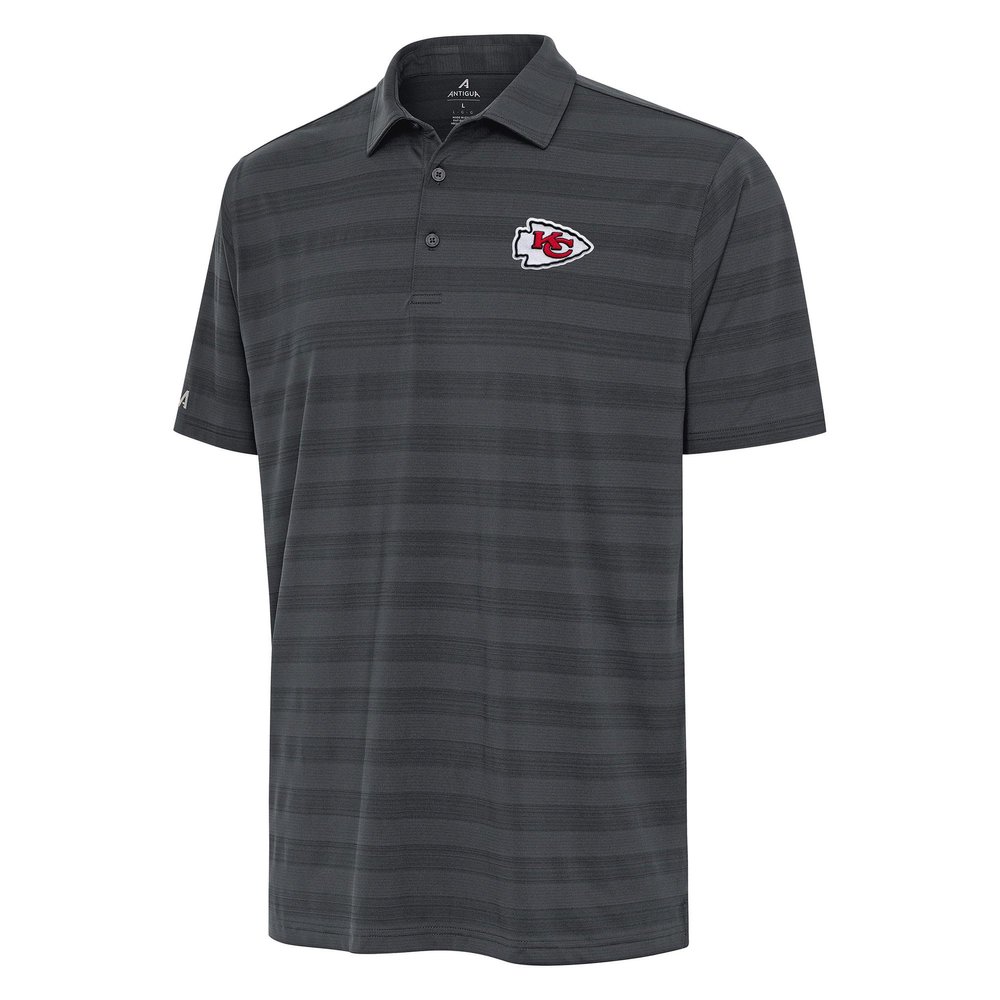 Antigua Men's Pewter Kansas City Chiefs Tunnel Polo