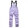 Toddler Snow Suit Toddler Kids Snow Ski Bib Overalls Jumpsuit Winter Trousers Warm Pants for Boys Girls Toddler Boy Thermal (Purple, 4-5 Years) view 1