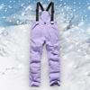 Toddler Snow Suit Toddler Kids Snow Ski Bib Overalls Jumpsuit Winter Trousers Warm Pants for Boys Girls Toddler Boy Thermal (Purple, 4-5 Years) view 2