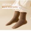 XYLTRADE Children's Winter Warm Wool Solid Color Socks Kids Boy Girls Hiking Thermal Boot Crew Socks 4 Pairs z02z4pcs S view 2