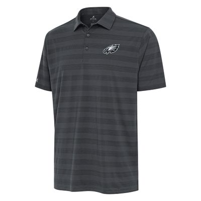 Antigua Men's Pewter Philadelphia Eagles Tunnel Polo