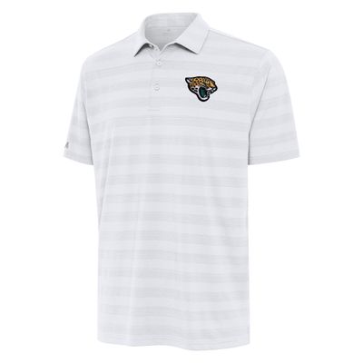 Antigua Men's White Jacksonville Jaguars Tunnel Polo