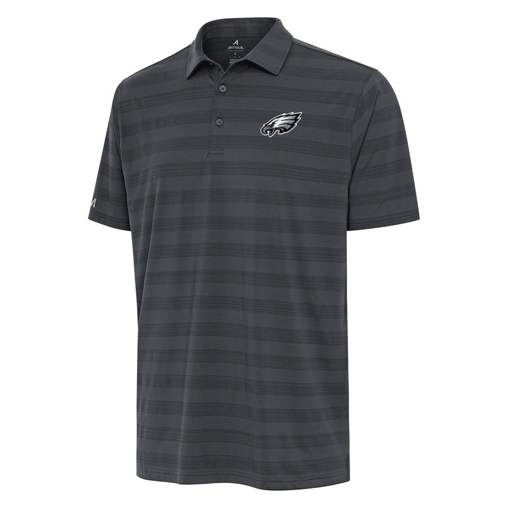 Antigua Men's Pewter Philadelphia Eagles Tunnel Polo