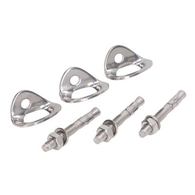Rock Climbing Stainless Steel Bolt Hanger Set Anchor for Belay Rigging Device Mountaineering Exploration