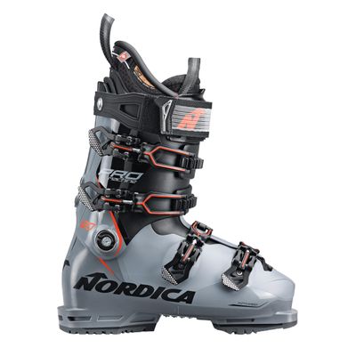 Nordica Promachine 120 Men's Narrow Fit High Performance Alpine Ski Boots (Grey/Black/Red, 26.5)