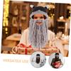 LIFKOME 2pcs Viking Hat Beard Unique Knitting Cap for Cosplay Outdoor Gatherings and Parties Stylish Horned Design for Men and Women view 3