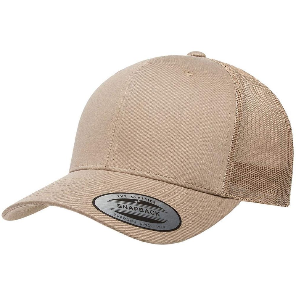 Yupoong Classics Retro Trucker Cap - Khaki - One Size