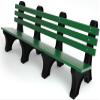 Frog Furnishings Comfort Park Avenue Tennis Court Bench, 8-Foot (Green) view 1