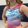 GO EARN IT Wrestling Singlet Women And Girls.Youth and Adult Size For Girls Wrestling Singlets,Female Singlets Youth XS-A3XL. (Blue/Pink Fade Camo, Adult 3XL) view 2