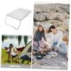 Anneome Portable Folding Camping Table Compact Aluminum Alloy Outdoor Mini Side Table for Beach Picnic Travel Heat-Resistant Easy Setup Lightweight Design view 4