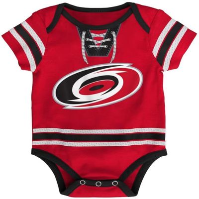 Outerstuff NHL Creeper Romper Onesie - (0-24 months) (Carolina Hurricanes - Red, 3/6 months)