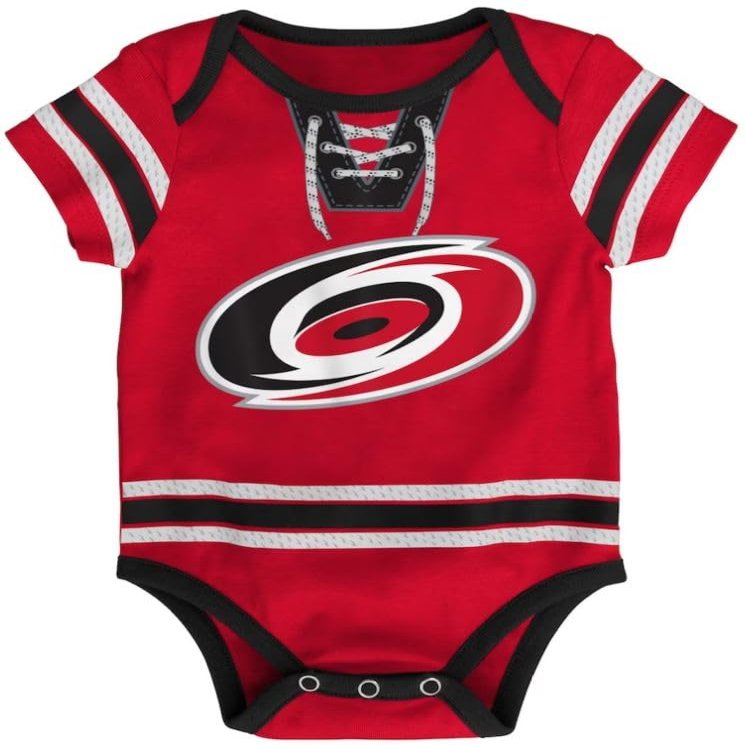 Outerstuff NHL Creeper Romper Onesie - (0-24 months) (Carolina Hurricanes - Red, 3/6 months)