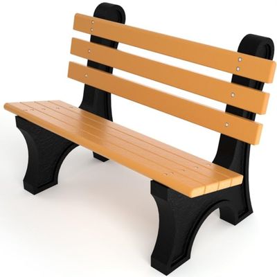 Frog Furnishings Comfort Park Avenue Tennis Court Bench, 4-Foot (Cedar)