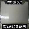212 Main Taz8 Watch Out Tazmaniac at Wheel License Plate Frame - Free Screw Caps Included view 1