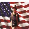 212 Main LPO787 John Wayne on American Flag Photo License Plate view 1