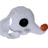 Knitted Hat for Kids 3-10Y Cartoon Animal Hat Elegant Crochet Headgear Winter Hat Children Headwear White view 3