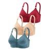 3PC Front Closure Bras Women, Wireless Post-Surgery Bra, High Support Push Up Brassiere, Breast Lift Comfort Everyday Bras view 1