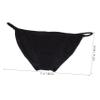 BIUDECO High Cut Ballet Romper Strings Briefs Women's Underwear for Gymnastics Dance Yoga Seamless Low Waist Black view 2