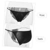 BIUDECO High Cut Ballet Romper Strings Briefs Women's Underwear for Gymnastics Dance Yoga Seamless Low Waist Black view 3
