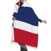 Dutch flag print Cashmere imitation tassel shawl Warm tassel scarf poncho shawl clothing accessory view 1
