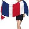 Dutch flag print Cashmere imitation tassel shawl Warm tassel scarf poncho shawl clothing accessory view 3